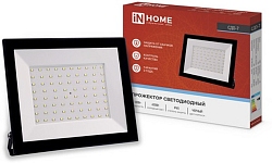 Прожектор светодиодный СДО-7 100Вт 6500К IP65 9000лм 230В черн. IN HOME 4690612034652