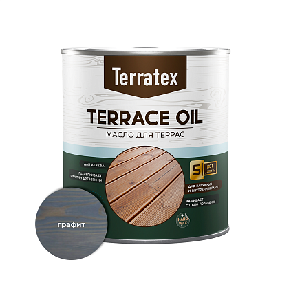 Масло для террас Terratex ГРАФИТ 2,2л  - №1