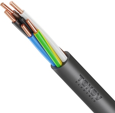 Кабель TOKOV ELECTRIC ВВГнг(А)-LS 5х2.5 ОК (N PE) 0.66кВ (м) УТ000028408