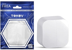 Выключатель 2-кл. ОП Frea 10А IP20 250В АБС-пластик бел. TOKOV ELECTRIC TKE-FR-V2-C01