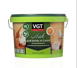 Лак акриловый для бань и саун 2,2кг ВГТ (Распродажа)