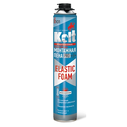 Пена монтажная KOLT ELASTIC FOAM всесезонная 900гр (Распродажа) - №1