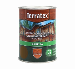Деревозащитный состав Terratex KARELIA ЭБЕНОВОЕ ДЕРЕВО 1л (Распродажа)