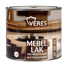 Лак мебельный "VERES" матовый быстросохнущий 1,9л (Распродажа)