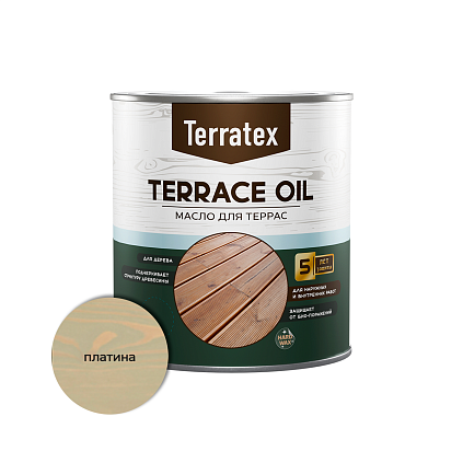 Масло для террас Terratex ПЛАТИНА 2,2л  - №1