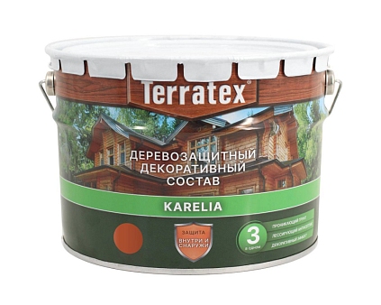 Деревозащитный состав Terratex KARELIA РЯБИНА 9л - №1