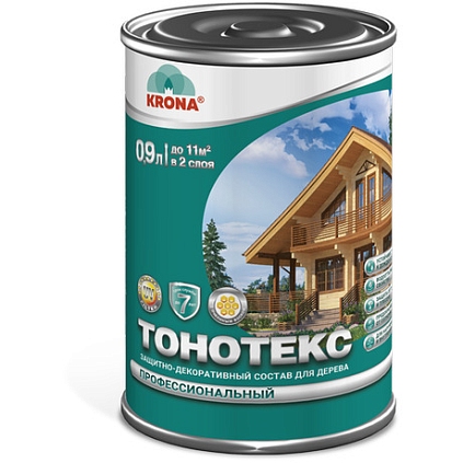 Деревозащитный состав Тонотекс МАХАГОН 0,9л (Распродажа) - №1