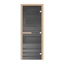 Дверь 1835х620 (1,9х0,7) стекло ГРАФИТ 8 мм Fireway