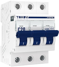 Выключатель автоматический модульный 3п C 20А 4.5кА PRIZMA TOKOV ELECTRIC TKE-PZ45-MCBI-3-20-C