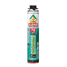 Пена монтажная профессиональная SUPER Монтажник 70 850гр