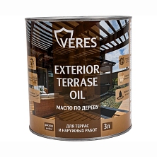 Масло по дереву "VERES" для террасы ПАЛИСАНДР 3л (Распродажа)