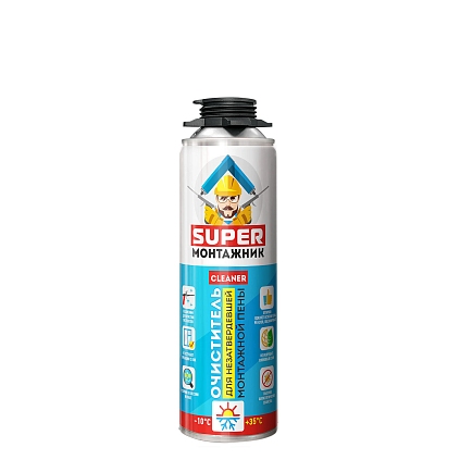 Очиститель SUPER Монтажник для незатвердевшей пены 300гр - №1