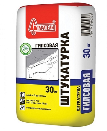 Штукатурка Старатели гипсовая 30кг, серая - №1
