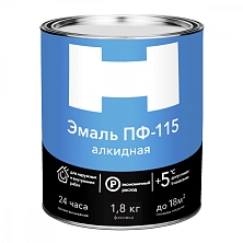 Эмаль ПФ-115 БЕЛАЯ 1,8кг "Н" (Распродажа)