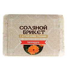 Соляной брикет "Соляная баня с Алтайскими травами "КАЛЕНДУЛА", 1,35кг (Распродажа)