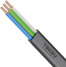 Кабель TOKOV ELECTRIC ВВГ-Пнг(А)-LS 3х1.5 ОК (N PE) 0.66кВ (м) УТ000028390