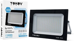 Прожектор светодиодный 100Вт 6700лм 6500К IP65 черн. (TKL) TOKOV ELECTRIC TKL-FL/LED-100-6.5K-IP65