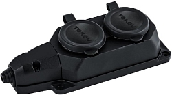 Колодка удлинителя 2-м 16А с заземл. каучук TOKOV ELECTRIC TKE-C05-KK2-Z
