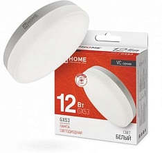Лампа светодиодная LED-GX53-VC 12Вт рефлектор 4000К нейтр.бел. GX53 1140лм 230В IN HOME4690612020792