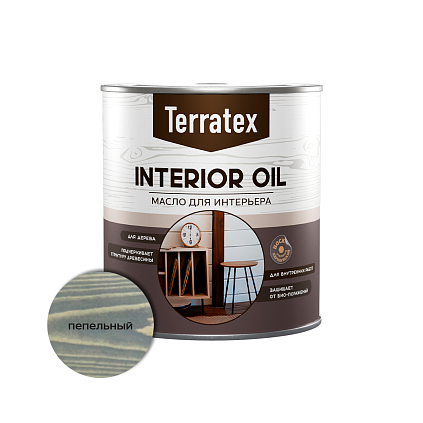 Масло для интерьера Terratex ПЕПЕЛ 0,75л  - №1