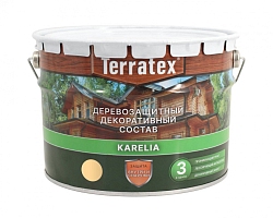 Деревозащитный состав Terratex KARELIA БЕСЦВЕТНЫЙ 9л (Распродажа)