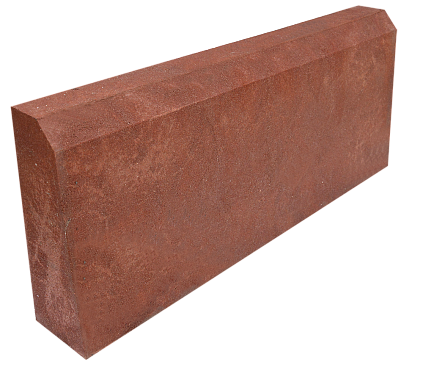 Бордюр тротуарный 500*200*30, красный - №1