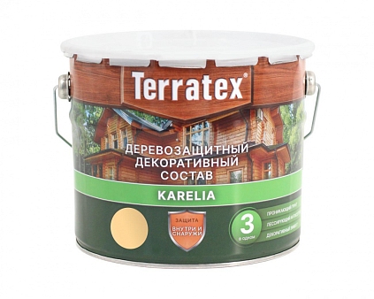 Деревозащитный состав Terratex KARELIA БЕСЦВЕТНЫЙ 3л (Распродажа) - №1