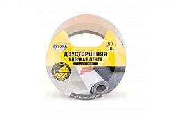 Лента двусторонняя на ТК основе 50мм*10м AVIORA арт. 303-006