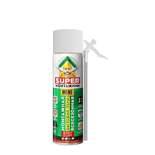 Пена монтажная бытовая SUPER Монтажник 15 300гр МИНИ