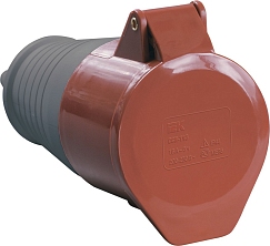 Розетка кабельная 16А 380В 3P+PE+N ССИ-215 IP44 IEK PSR22-016-5